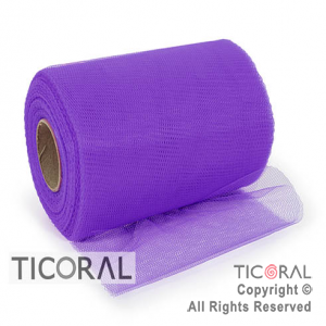 CINTA DE TUL VIOLETA 14cm x 50mts x 1